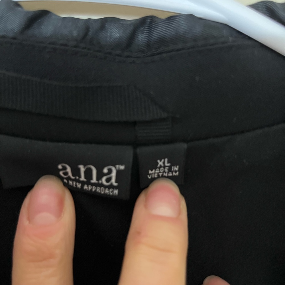 a.n.a Black Tuxedo Blazer with Satin Lapel - Picture 3 of 6